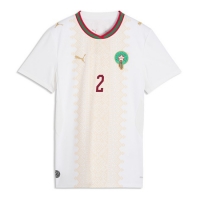 Camiseta Marruecos Achraf Hakimi #2 Segunda Equipación Replica Mundial 2026 para mujer mangas cortas